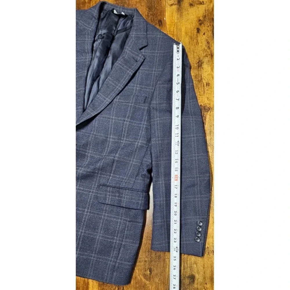 Jos A Bank Blazer Sport Coat Navy Blue Men's Sz 43 RG Wool Signature Collection